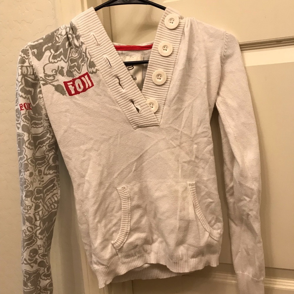 Fox White Sweater